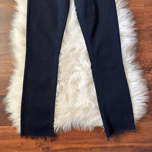 MOTHER Women's Straight Leg Jeans - Deep Blue - Picture 5 of 8